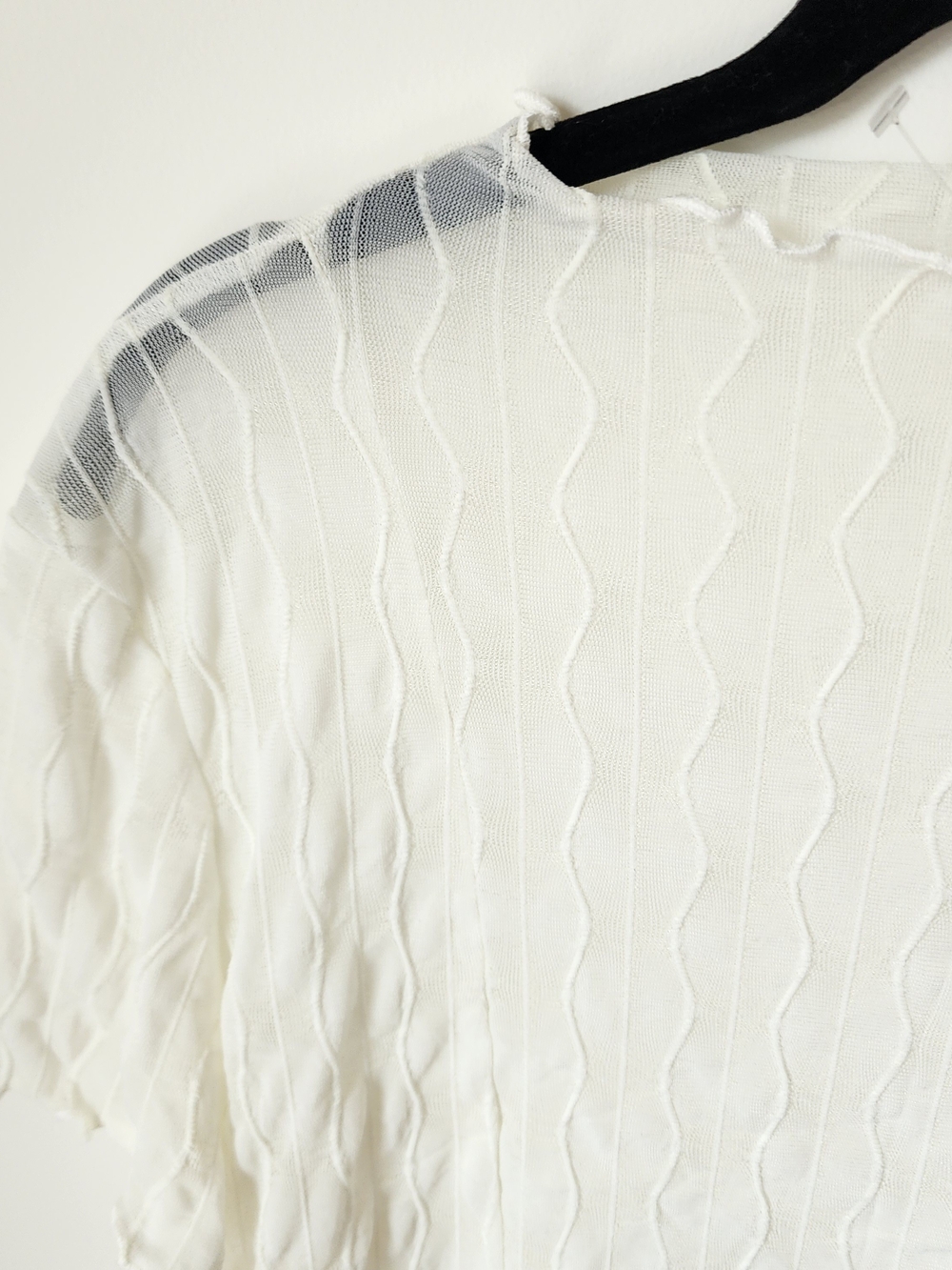 Smi Sheer Ruffle Neck Top - Picture 3 of 11